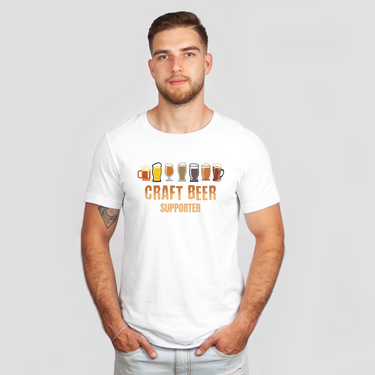 craft beer white shirt